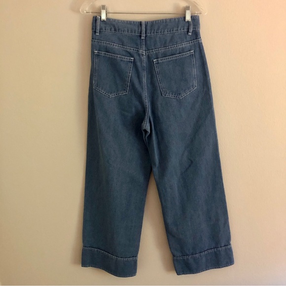 Kashieca x Rhett Eala Wide-Leg High-Waisted Medium Wash Jeans - Picture 3 of 10